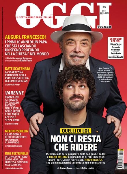 Oggi – 16 marzo 2023 Cover
