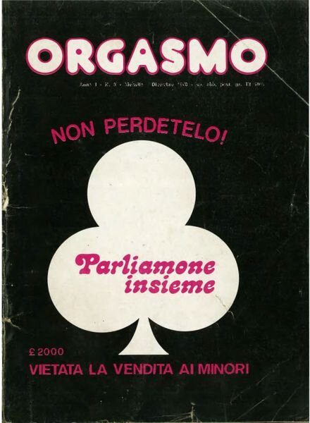 Orgasmo – n 3 1978 Cover