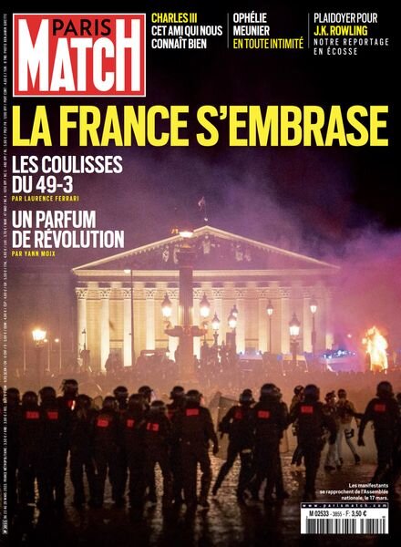 Paris Match – 23 mars 2023 Cover