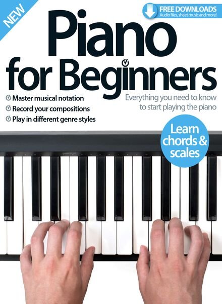 Piano For Beginners – August 2016 Cover
