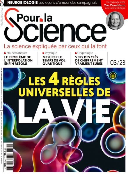 Pour la Science – Mars 2023 Cover