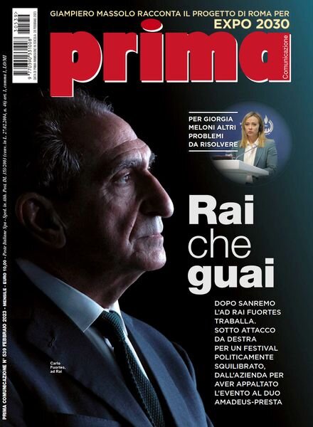 Prima Comunicazione – Febbraio 2023 Cover