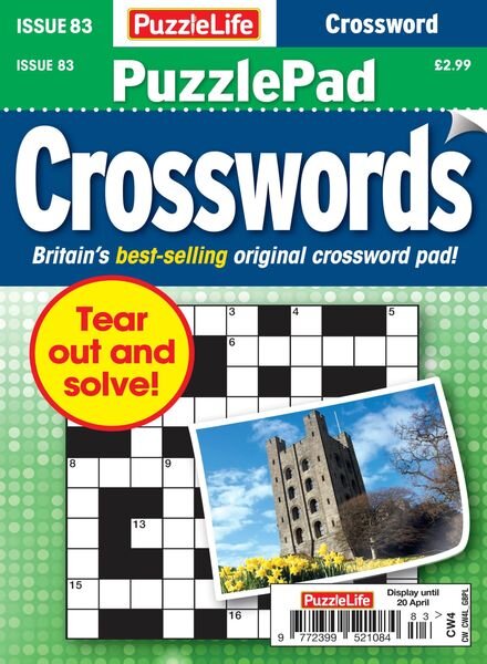 PuzzleLife PuzzlePad Crosswords – 23 March 2023 Cover