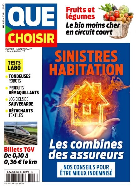 Que Choisir – Avril 2023 Cover