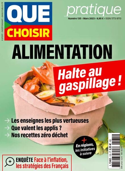 Que Choisir Pratique – Mars 2023 Cover