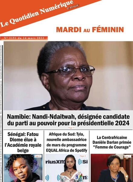 Quotidien Numerique d’Afrique – 14 mars 2023 Cover