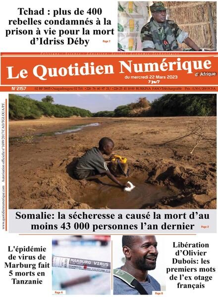 Quotidien Numerique d’Afrique – 22 mars 2023 Cover