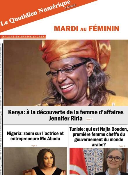 Quotidien Numerique d’Afrique – 28 fevrier 2023 Cover