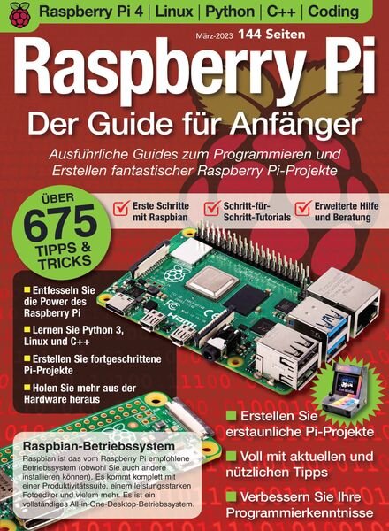 Raspberry Pi Das essentielle Handbuch – Marz 2023 Cover