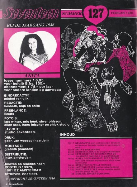 Seventeen – n 127 February 1986 Cover