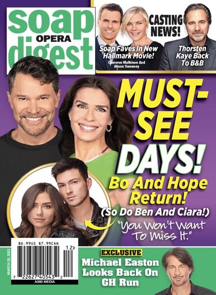 Soap Opera Digest – March 20 2023 Cover