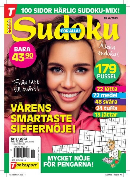 Sudoku fOr alla – 23 mars 2023 Cover