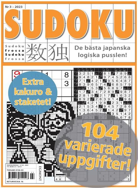Sudoku Frossa – mars 2023 Cover