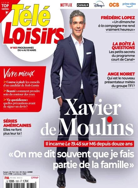 Tele Loisirs – 27 Fevrier 2023 Cover