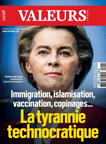 Valeurs actuelles – 09 mars 2023 Cover