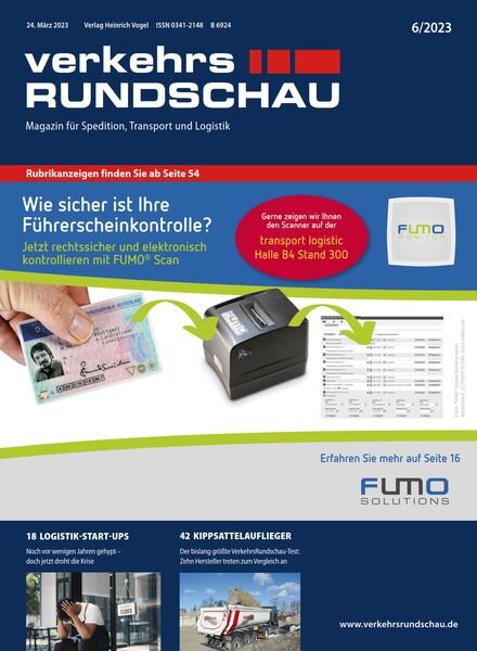 VerkehrsRundschau – 24 Marz 2023 Cover