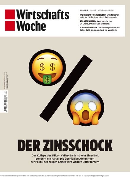 Wirtschaftswoche – 17 Marz 2023 Cover
