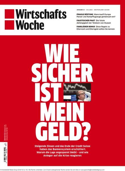 Wirtschaftswoche – 24 Marz 2023 Cover