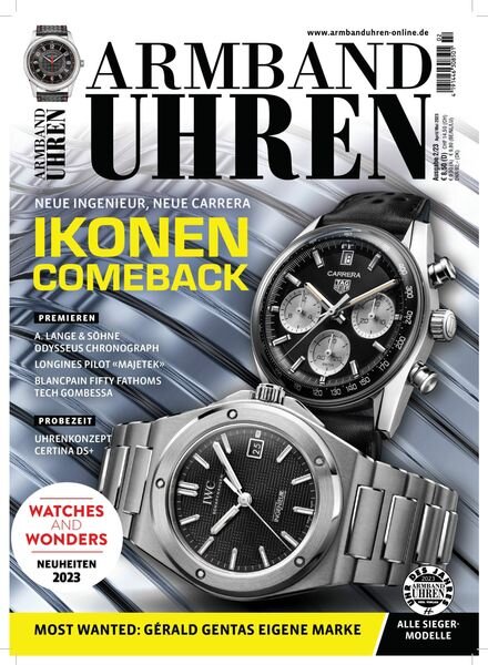 Armbanduhren – April 2023 Cover
