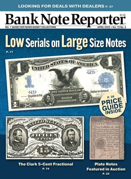 Bank Note Reporter – April 2023 Cover