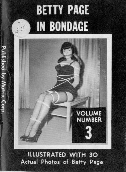 Betty Page in bondage – n 3 1960 Cover