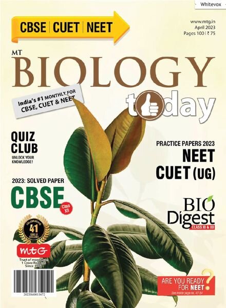 Biology Today – April 2023 Cover