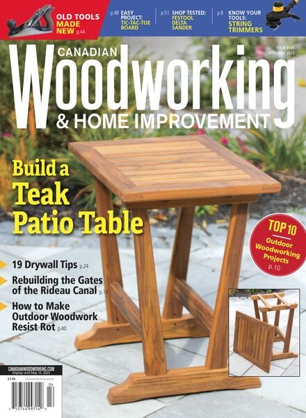 Canadian Woodworking – April-May 2023 Cover