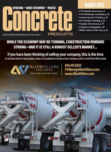 Concrete Products – March 2023 Cover