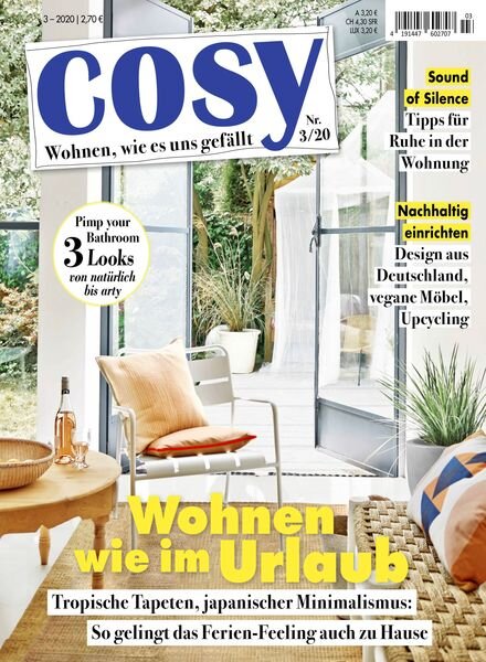 Cosy – Mai 2020 Cover