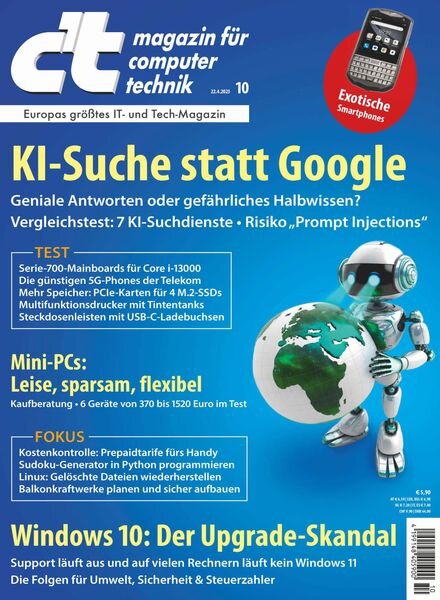 c’t Magazin fur Computertechnik – 22 April 2023 Cover