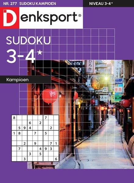Denksport Sudoku 3-4 kampioen – 20 april 2023 Cover