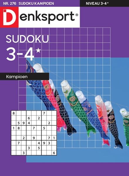 Denksport Sudoku 3-4 kampioen – 30 maart 2023 Cover