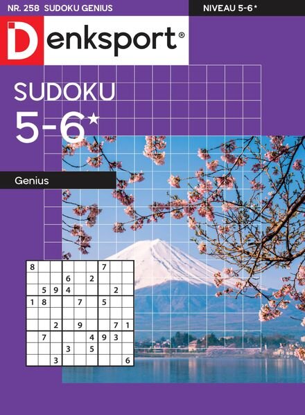 Denksport Sudoku 5-6 genius – 06 april 2023 Cover