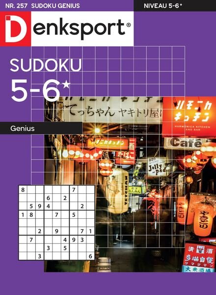 Denksport Sudoku 5-6 genius – 16 maart 2023 Cover