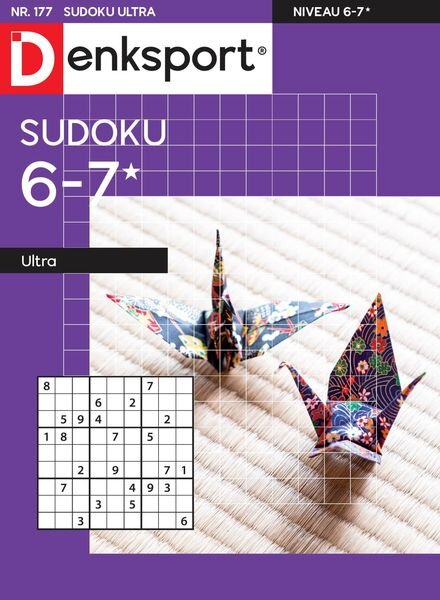 Denksport Sudoku 6-7 ultra – 20 april 2023 Cover