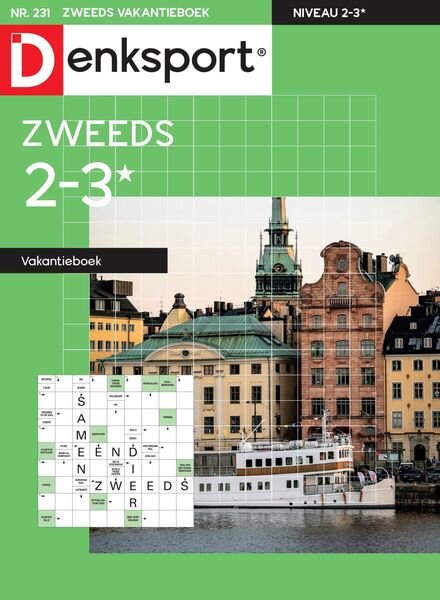 Denksport Zweeds 2-3 vakantieboek – 16 maart 2023 Cover