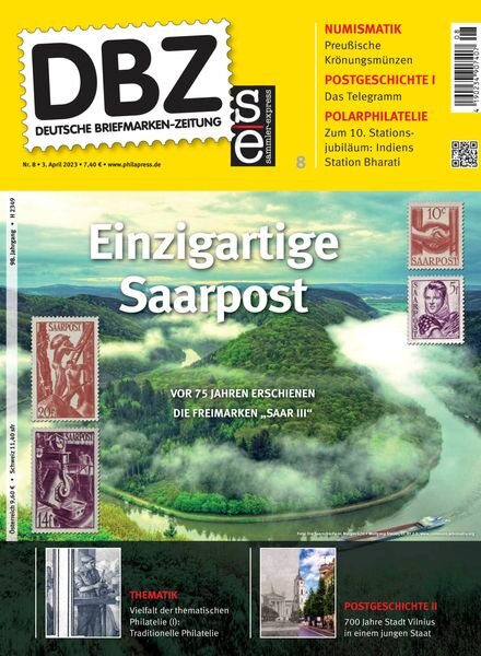 Deutsche Briefmarken-Zeitung – 03 April 2023 Cover
