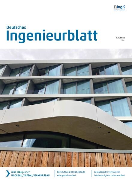 Deutsches IngenieurBlatt – Marz 2023 Cover