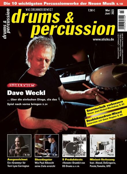 Drums & Percussion – April 2023 Cover