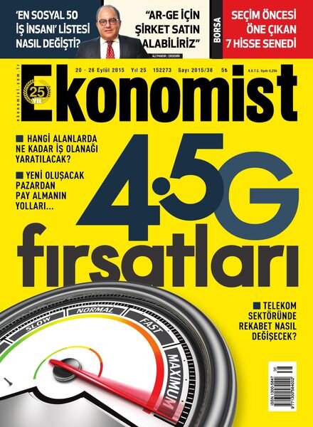 Ekonomist – 20 Eylul 2015 Cover