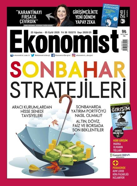 Ekonomist – 23 Agustos 2020 Cover