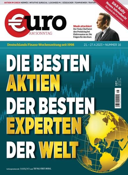 Euro am Sonntag – 21 April 2023 Cover