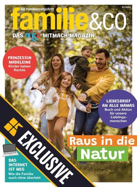 familie&co – das migo Mitmach Magazin – April 2023 Cover