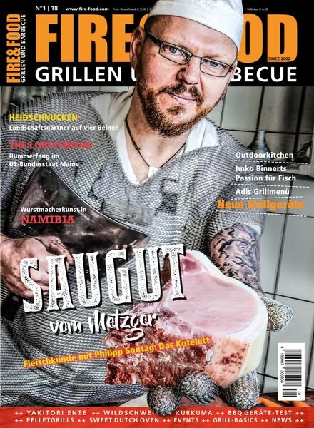 Fire & Food Grillen und Barbecuen – Februar 2018 Cover