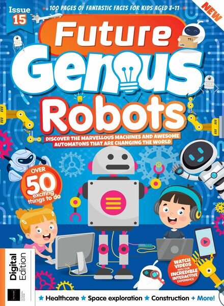 Future Genius – Issue 15 Robots – April 2023 Cover