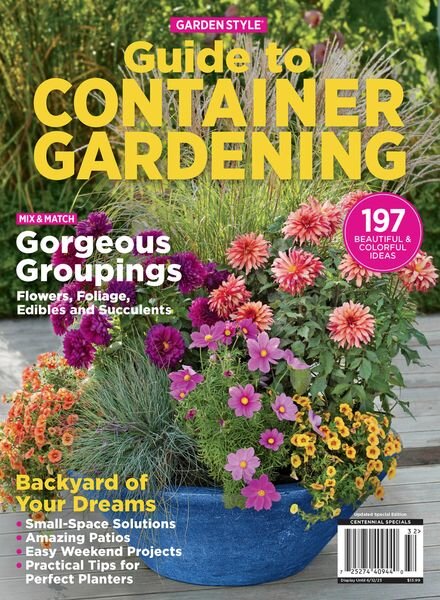 Garden Style Guide to Container Gardening – April 2023 Cover