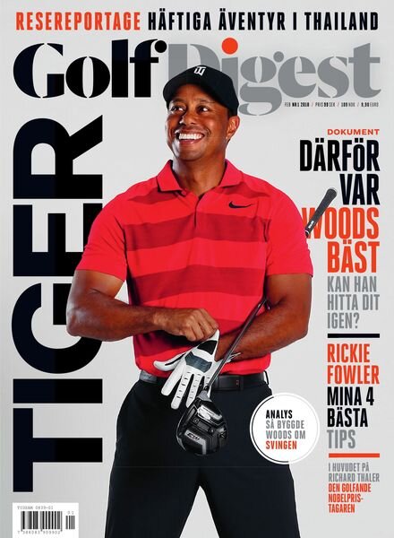 Golf Digest – 30 januari 2018 Cover