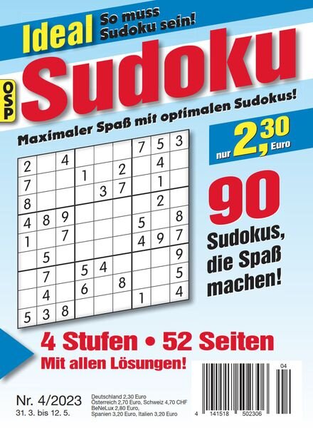 Ideal Sudoku – Nr 4 2023 Cover