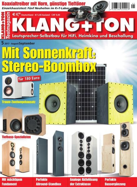 KLANG+TON – August 2017 Cover