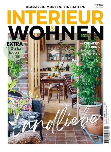 KLASSISCH WOHNEN – 17 April 2023 Cover